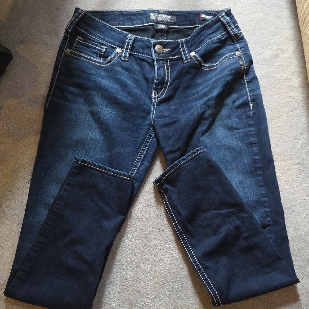 Silver Jeans Blue Skinny Jeans Classic Style
